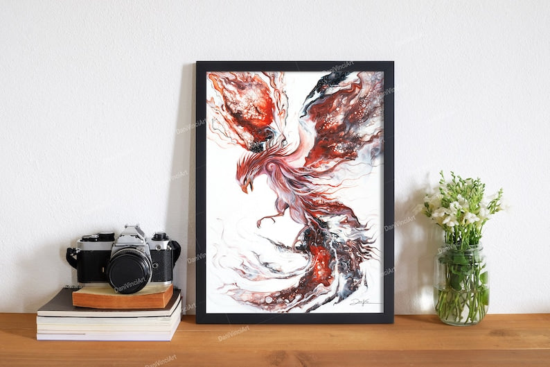 Phoenix Danivinci Art Print Poster