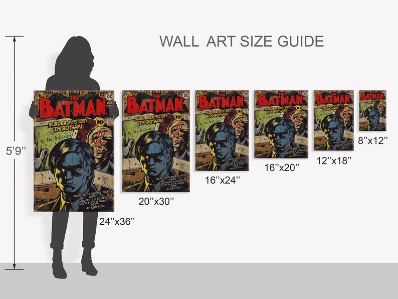 Batman No. 2 Comic Poster: Vintage Superhero Wall Art