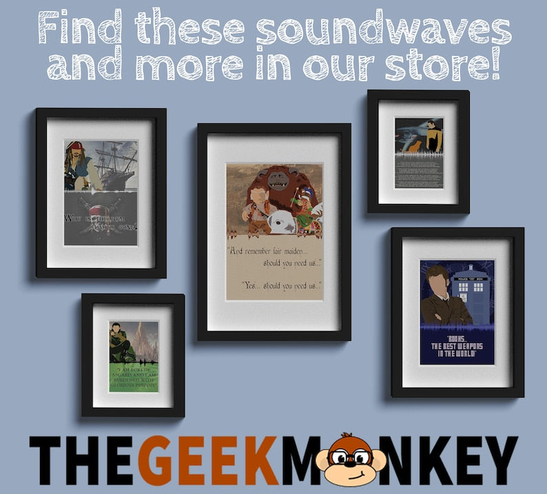 The Flash Custom Soundwave Art Print