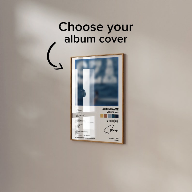 Personalized Album Poster: Your Music, Your Art