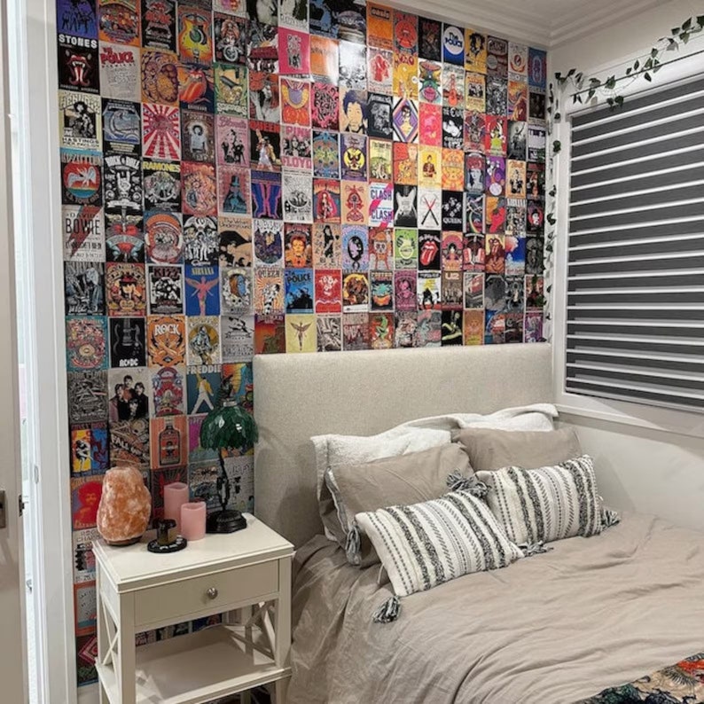 530PCS Retro Concert Poster Collage Kit