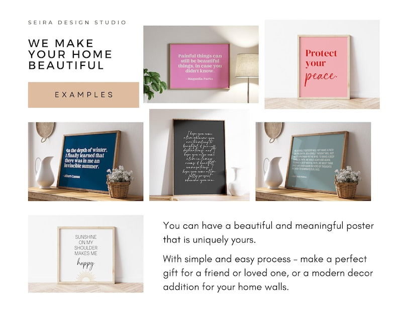 Personalized Quote Print: Create Your Own Custom Wall Art