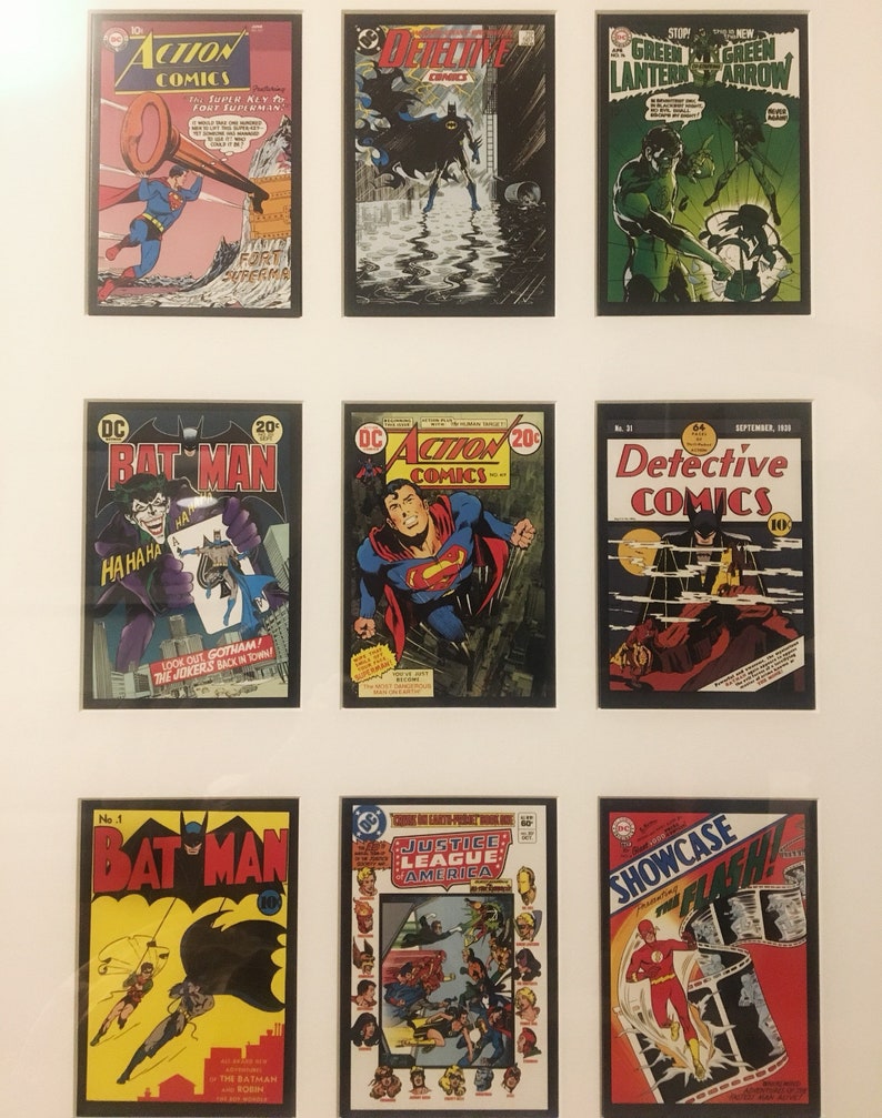 DC Comics: Vintage Comic Cover Card Collection (Set of 9)