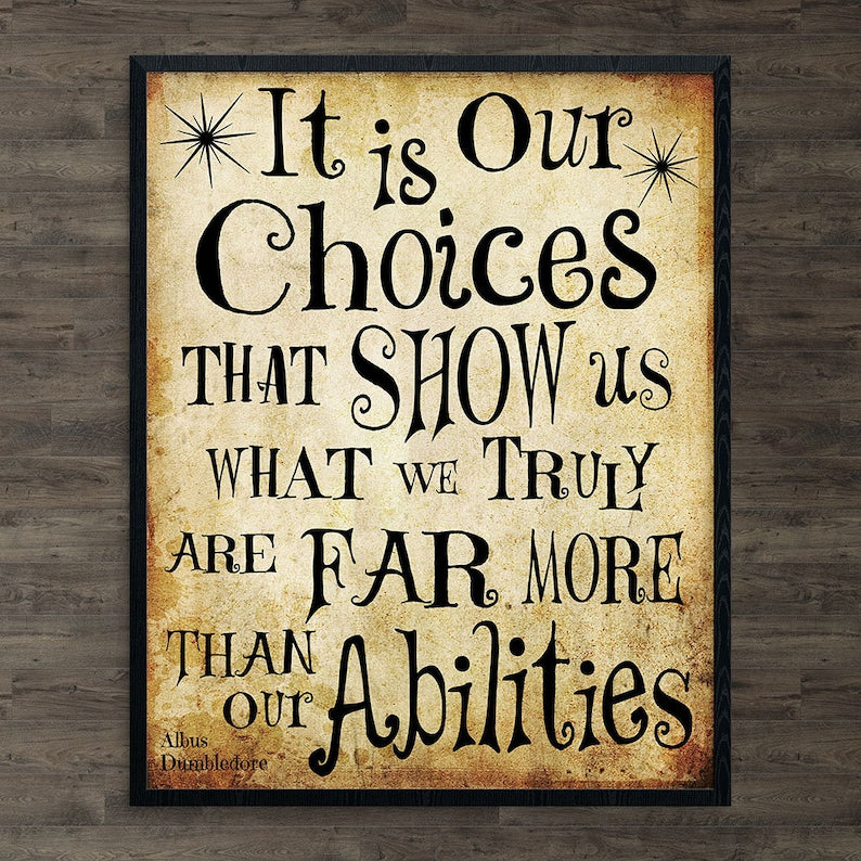 Harry Potter Printable Wall Art: Albus Dumbledore Quotes