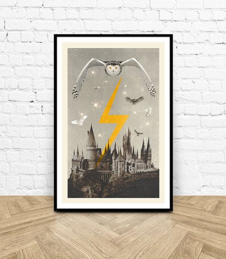 Minimalist Harry Potter Movie Poster Print