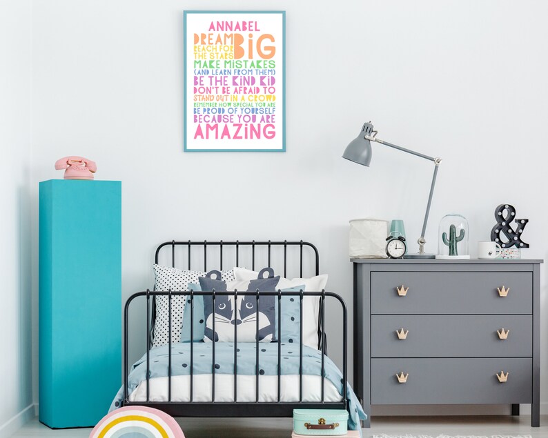 Dream Big Pastel Teen Poster