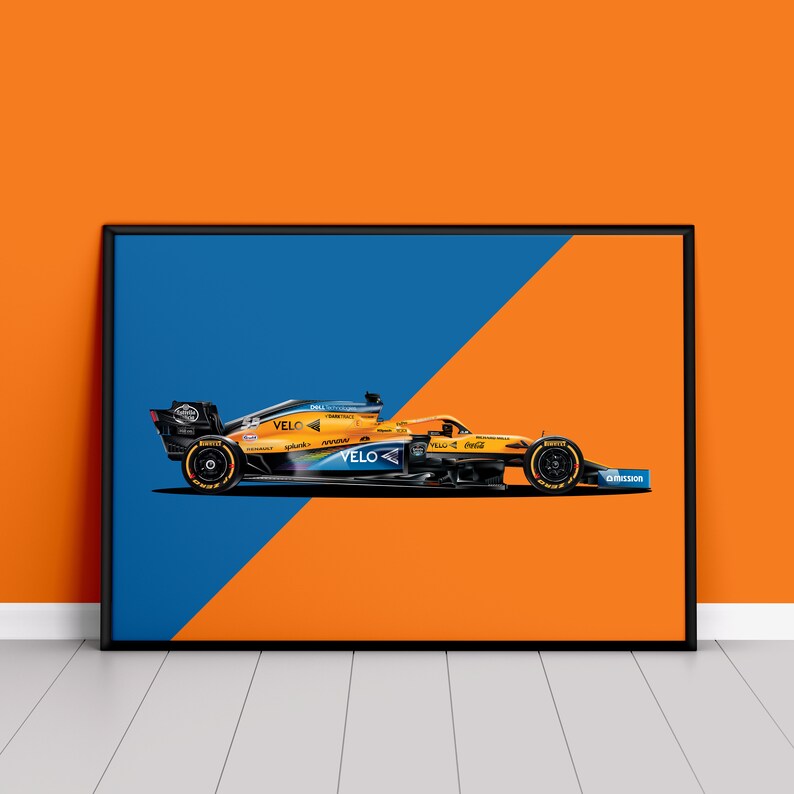 McLaren F1 Carlos Sainz and Lando Norris F1 2020 Poster