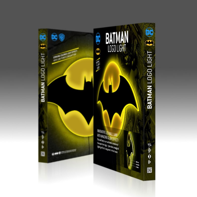 Batman Batsign Halo LED Light with Pedestal