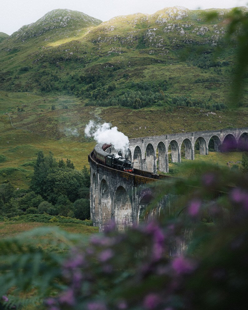 Hogwarts Express Print: Scotland Art, Harry Potter Poster