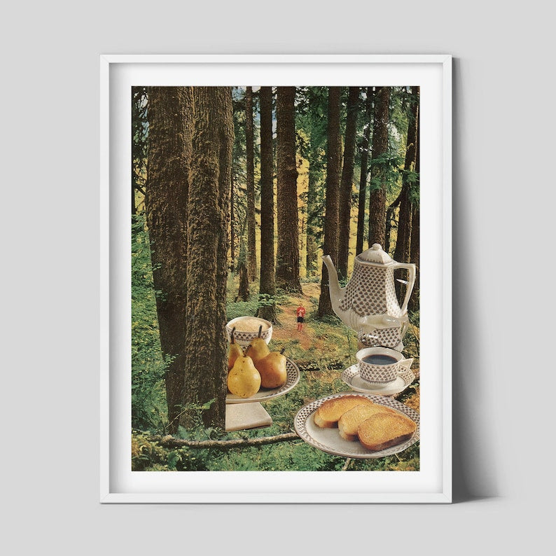 Tranquil Nature: Afternoon Tea in a Forest's Embrace