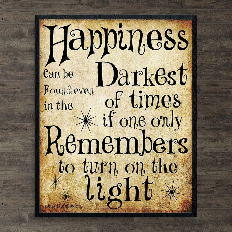 Harry Potter Printable Wall Art: Albus Dumbledore Quotes