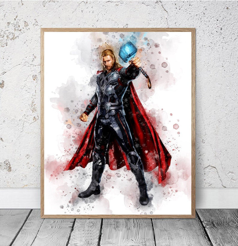 Marvel Superhero Poster Set: Hulk, Captain America, Iron Man