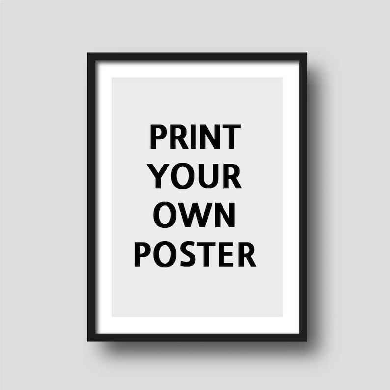 Personalized Custom Posters: Print Your Unique Art, Photos, Text