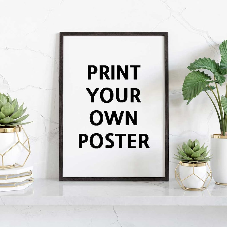 Personalized Custom Posters: Print Your Unique Art, Photos, Text