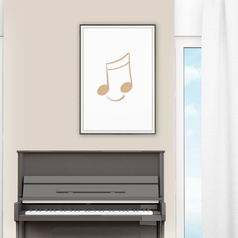 Happy Music Note Classroom Decor