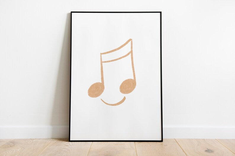 Happy Music Note Classroom Decor