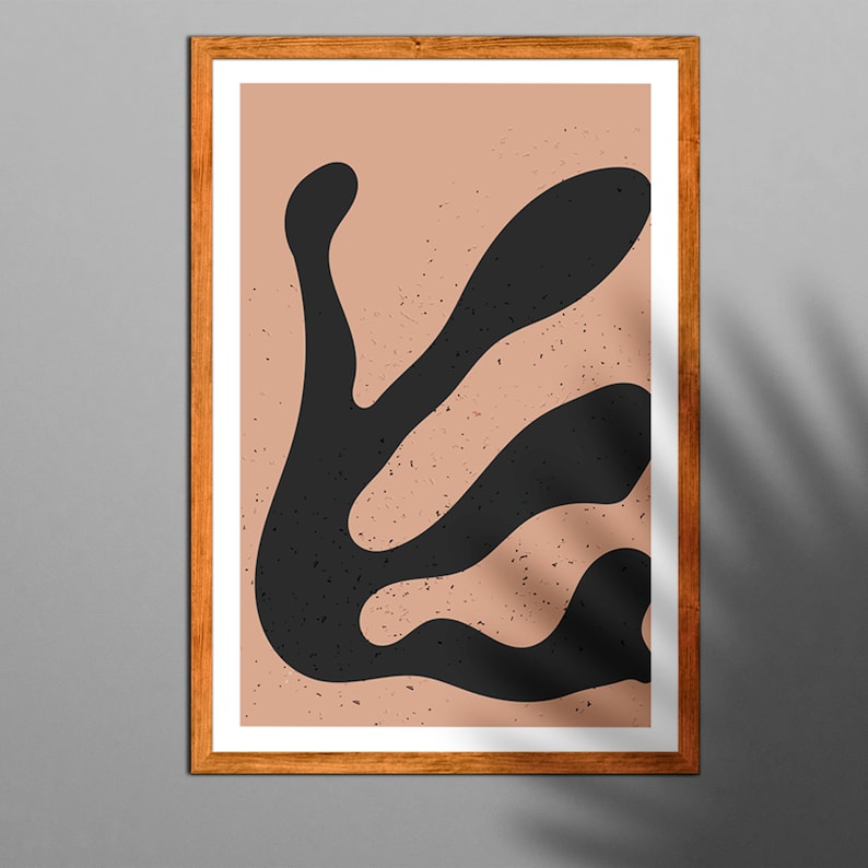 Matisse-Inspired Framed Canvas Trio: Sage, Terracotta, and Cream