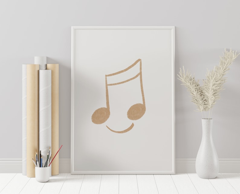 Happy Music Note Classroom Decor