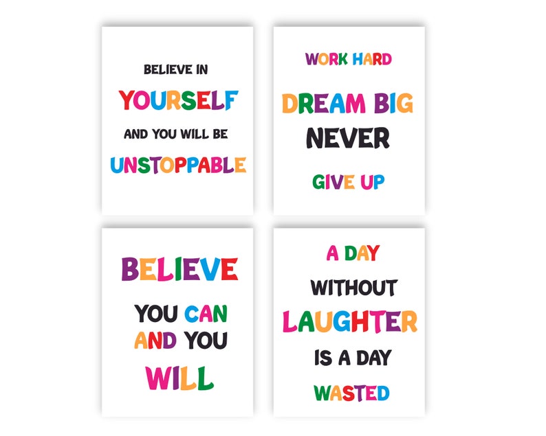 Inspirational Quotes Wall Art Bundle