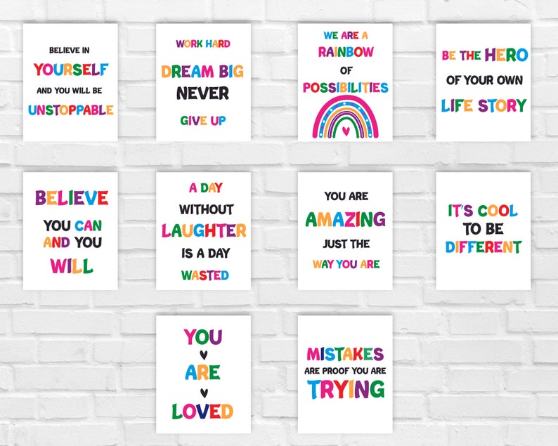 Inspirational Quotes Wall Art Bundle