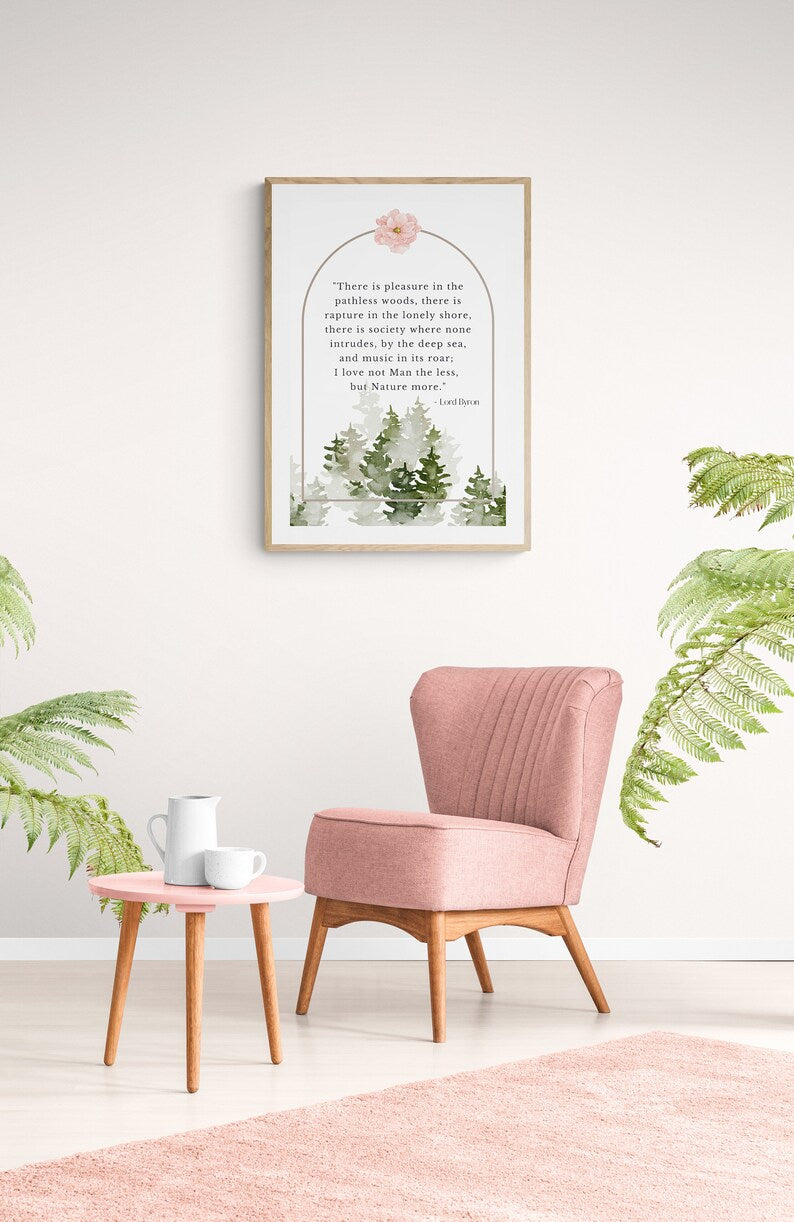 Byron's "Nature" Quote Wall Art