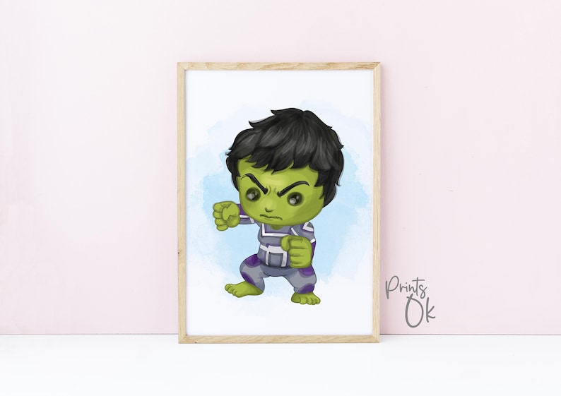 Marvel Superhero Nursery Prints: Avengers Wall Art for Kids