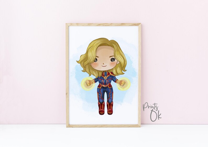 Marvel Superhero Nursery Prints: Avengers Wall Art for Kids