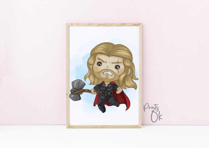 Marvel Superhero Nursery Prints: Avengers Wall Art for Kids