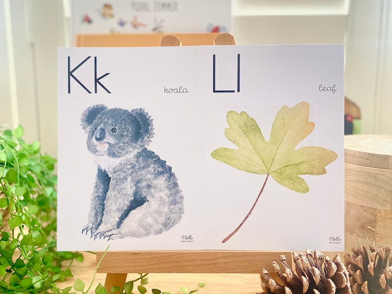 Nature Alphabet Posters for Little Learners