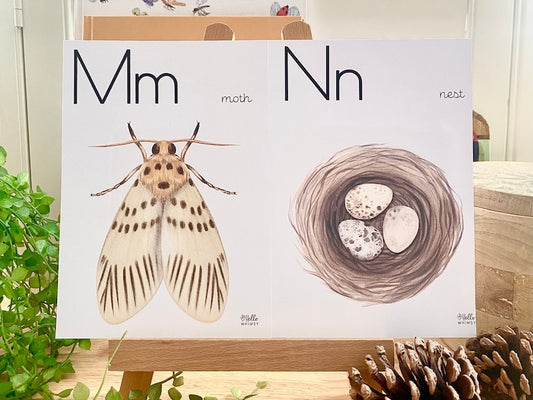 Nature Alphabet Posters for Little Learners