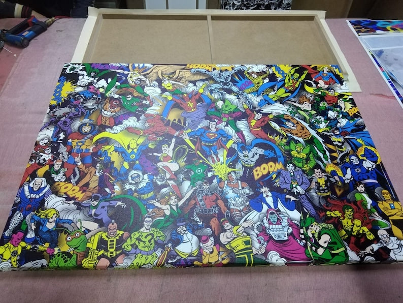 DC Heroes Canvas Wall Art