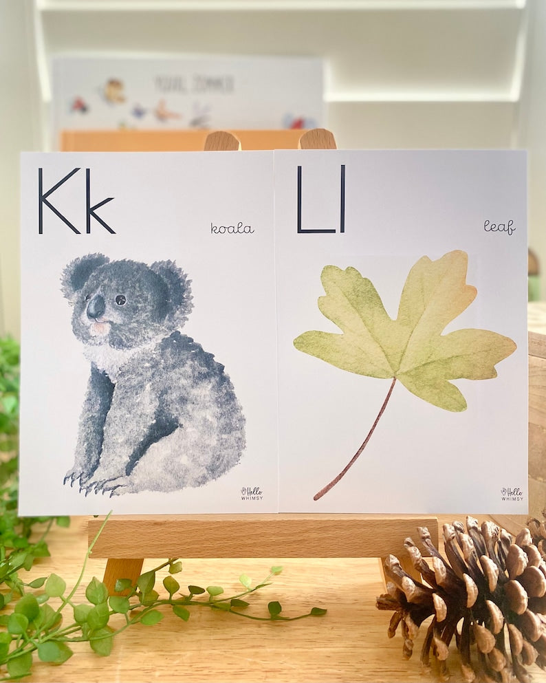 Nature Alphabet Posters for Little Learners