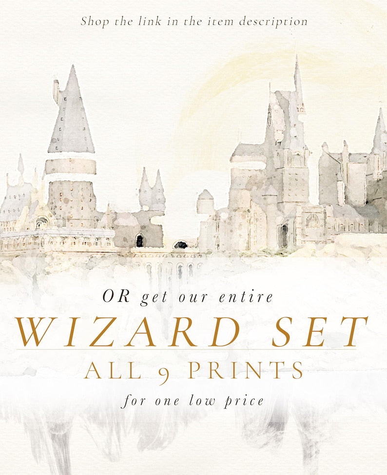 Wizarding World Nursery Poster Trio: Digital Download