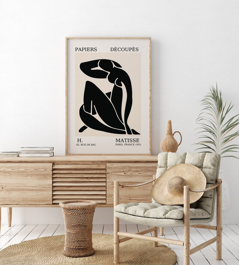 Matisse Wall Art Set: Nu Bleu, Abstract Woman, La Gerbe Prints