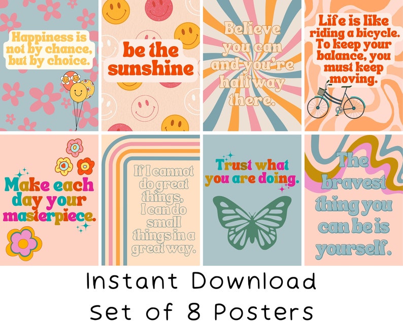 Groovy Growth Mindset Posters: Inspire & Motivate