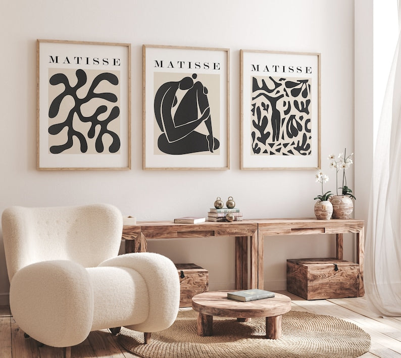 Henri Matisse Abstract Art Prints (Set of 3)