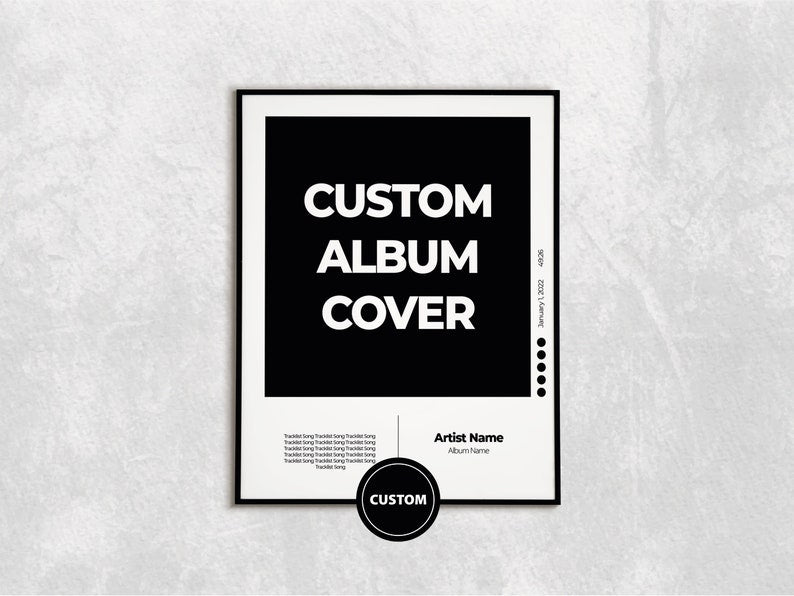 Custom Album Cover Poster | Unique Music Gift