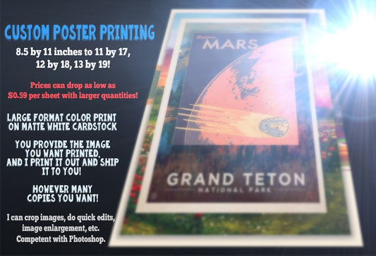 Custom Poster Prints in Various Sizes