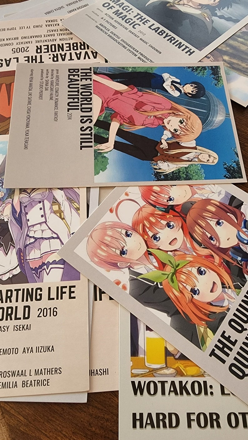 Collector's Dream: Anime Poster Cards for the Obsessed