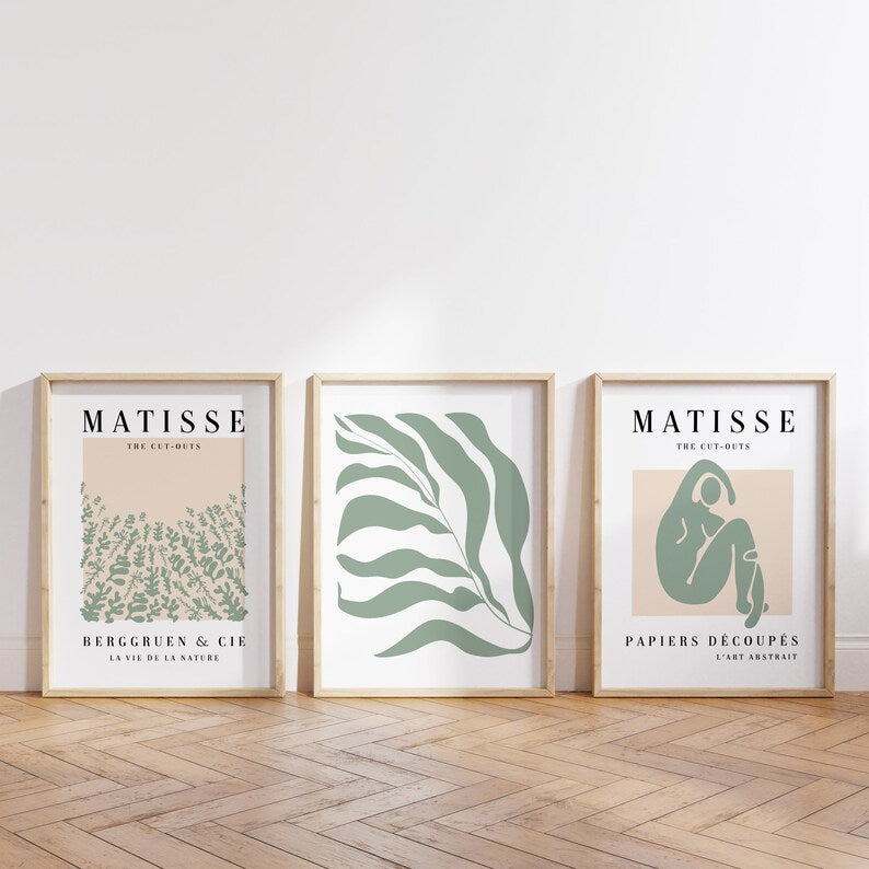 Matisse Art Poster Set: Mid-Century Modern Aesthetic