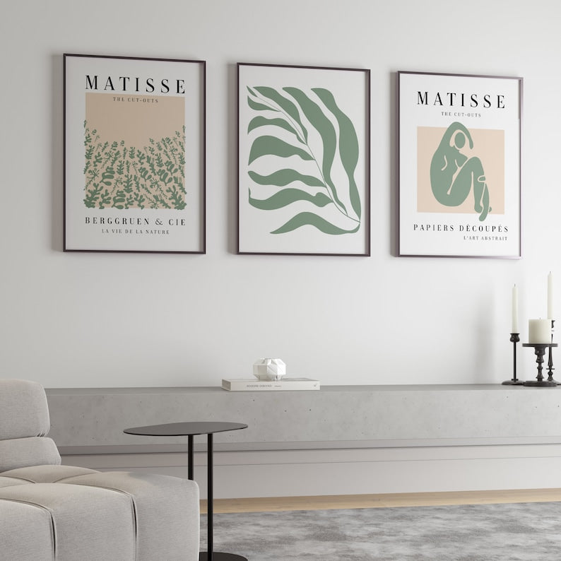 Matisse Art Poster Set: Mid-Century Modern Aesthetic