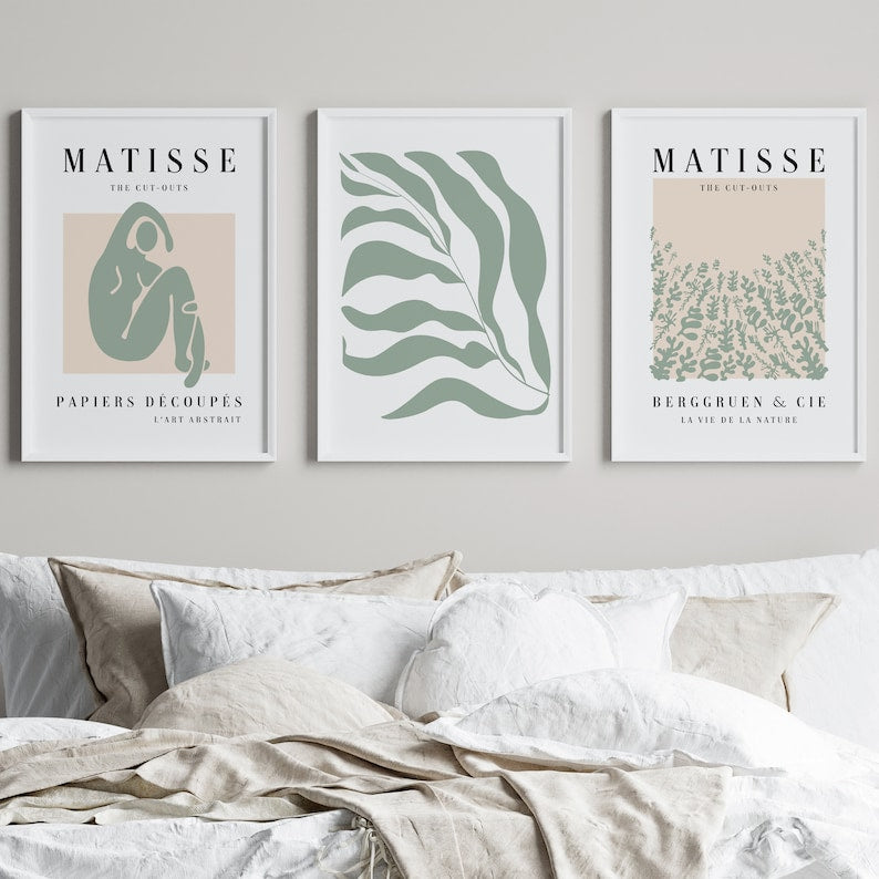 Matisse Art Poster Set: Mid-Century Modern Aesthetic