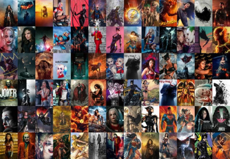 DC Comics Collage Wall Kit (78 PCS Digital Download)