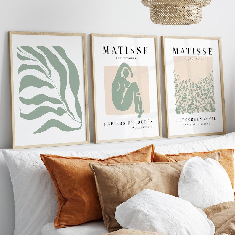 Matisse Art Poster Set: Mid-Century Modern Aesthetic