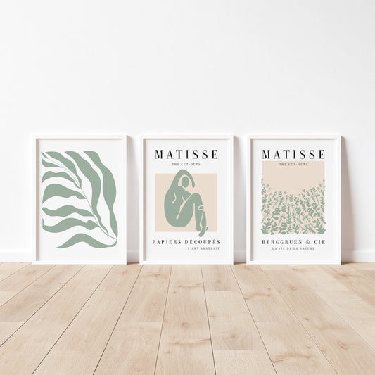 Matisse Art Poster Set: Mid-Century Modern Aesthetic