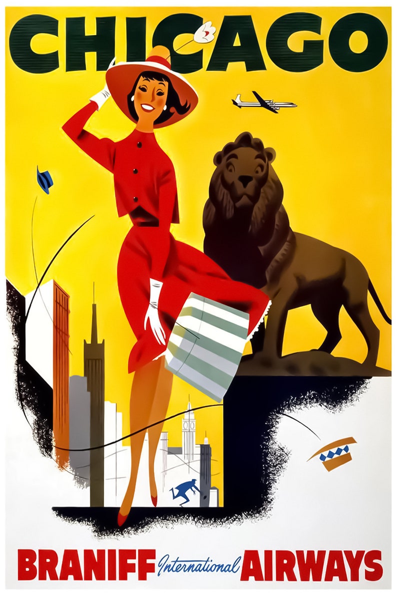 Vintage Travel Posters Bundle: 78 Digital Ads and Postcards for Commercial Use