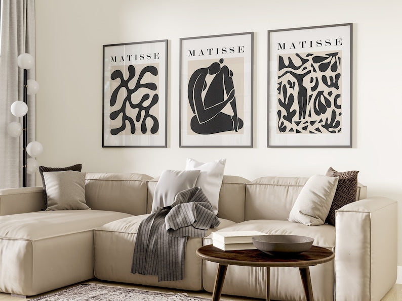 Henri Matisse Abstract Art Prints (Set of 3)