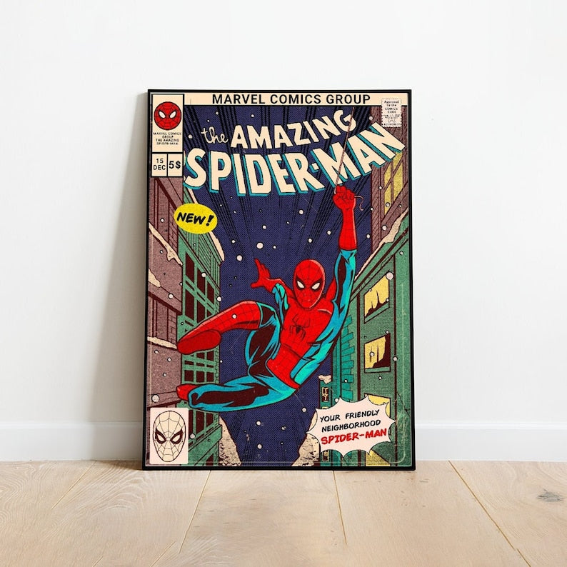 Superhero Posters: Spiderman, Avengers, Marvel (A3, A4, A5)