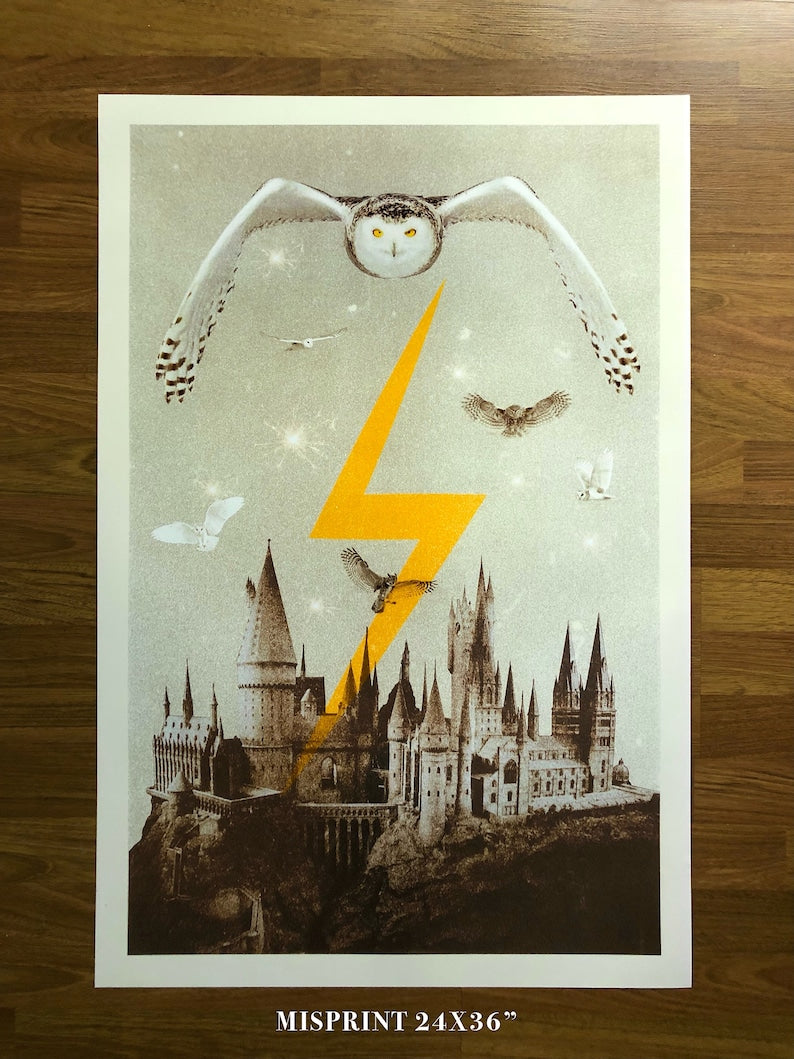 Minimalist Harry Potter Movie Poster Print