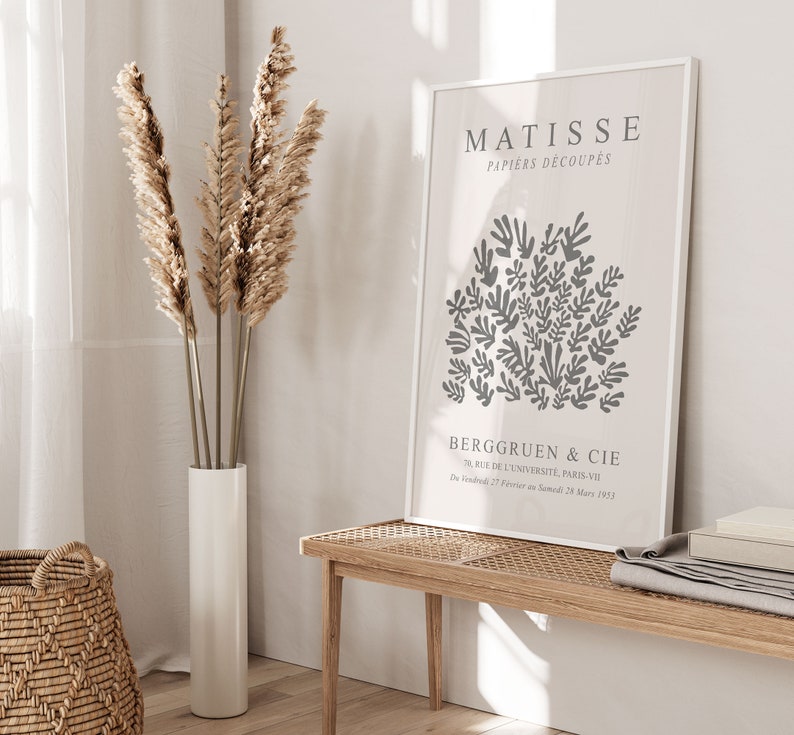 Elegant Matisse Print Set: Neutral Wall Art Trio